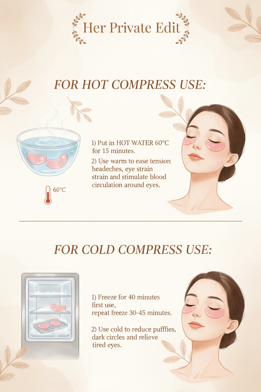 Her Private Edit™ | Reusable Facial Ice Gel Mask & Eye Patches Set