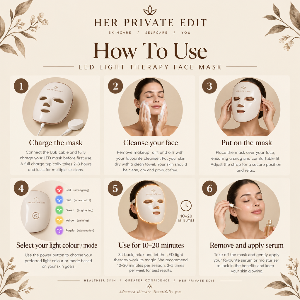 Her Private Edit - LED Mask How To Use