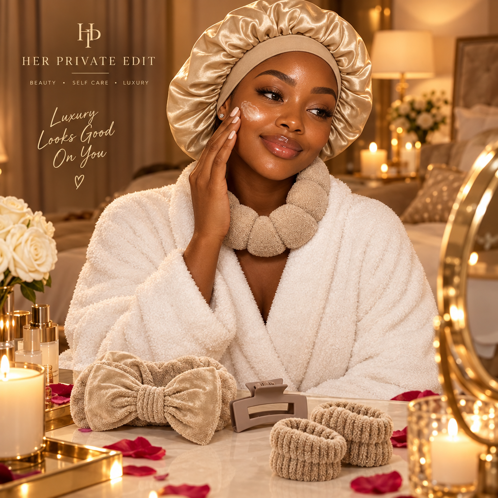 Her Private Edit - Satin Bonnet Beige Lifestyle
