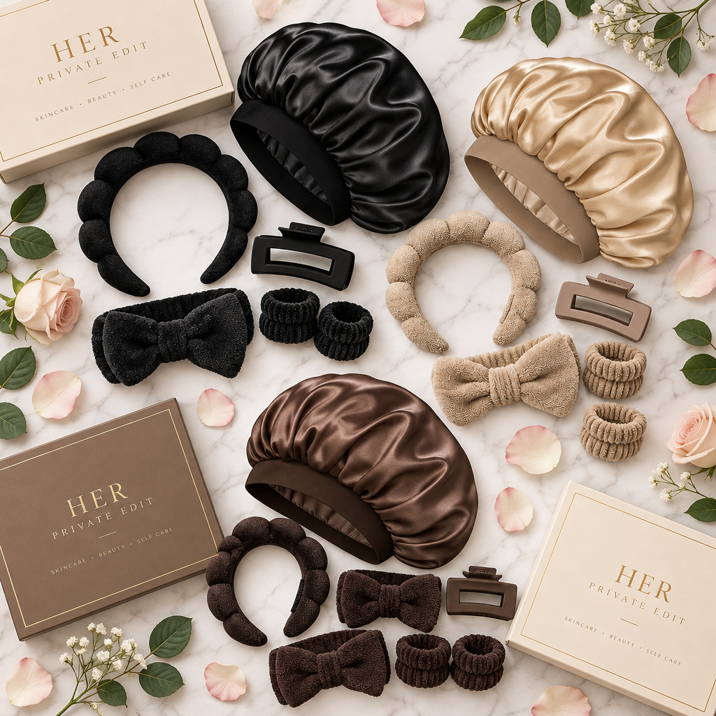 Satin Bonnet Set - Display Image