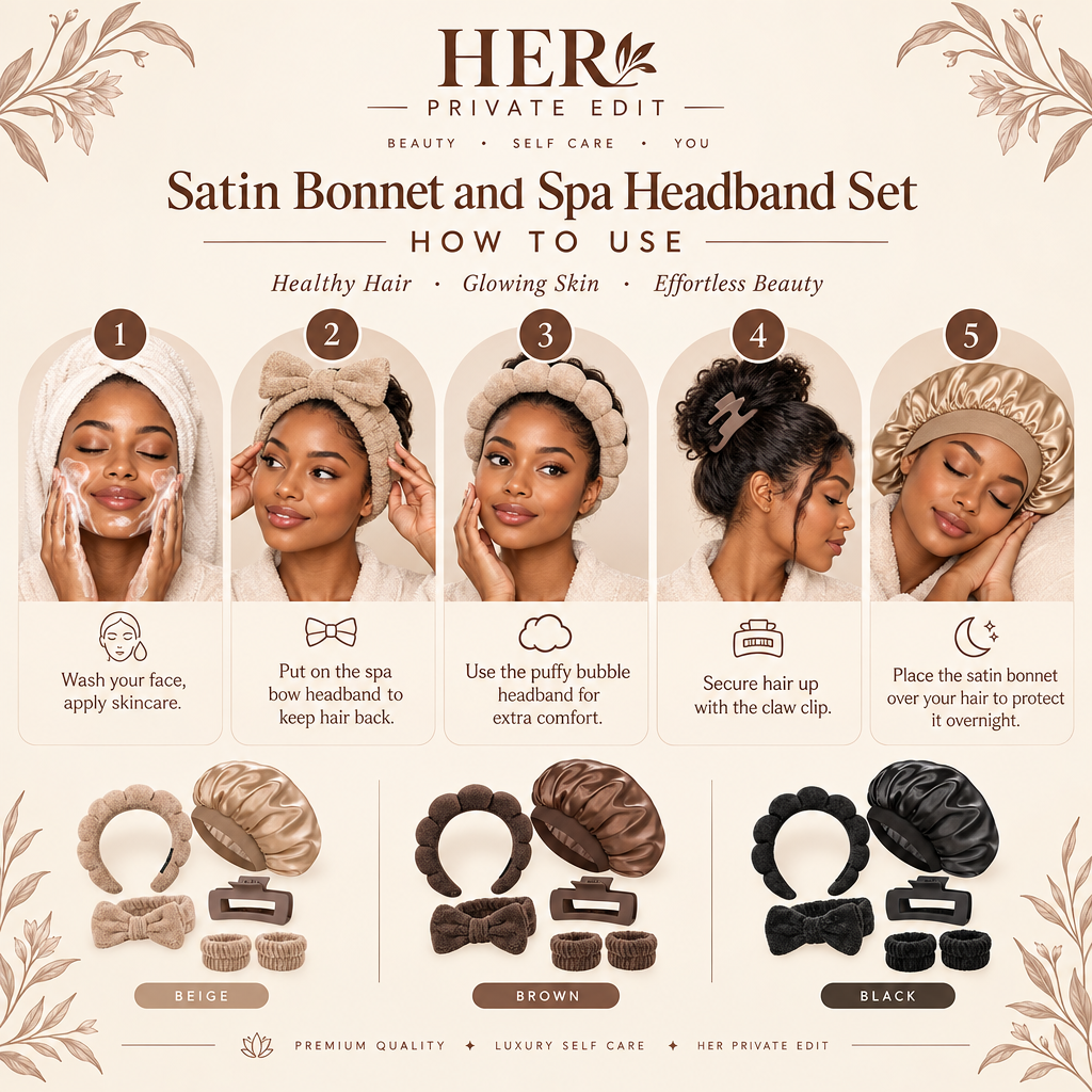 Satin Bonnet Set - How To Use