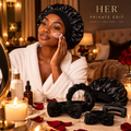 Satin Bonnet Set - Lifestyle