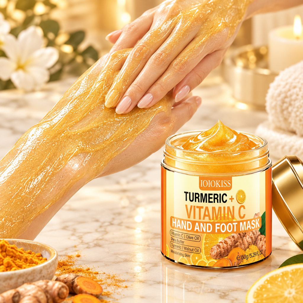 Turmeric Mask - Applying on Hands